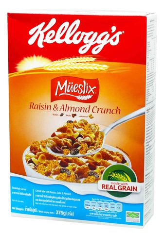 Kelloggs Mueslix Raisin &amp; Almond 375 g