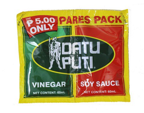 Datu Puti Pares Packs Vinegar Soy Sauce 2 pcs(60 ml /pack)