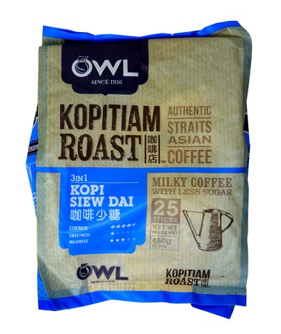 Owl 3 In 1 Kopitiam Roast 25 sticks /pack