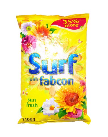 Surf Yellow Detergent Powder Sun Fresh Pouch 1.1 kg