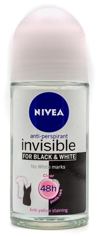Nivea Deo Roll Invisible Black &amp; White 50 ml