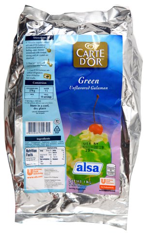 Alsa Gulaman Green Unflavored 1 kg