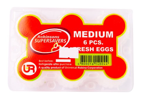 Supersavers Fresh Egg Medium 6 pcs /tray