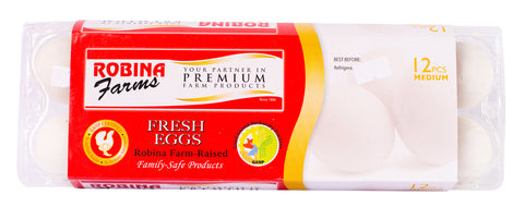 Robina Farms Fresh Egg Medium 12 pcs /tray