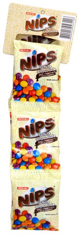 Nips White Chocolate Ties 1 pack (12 pcs x 14 g)