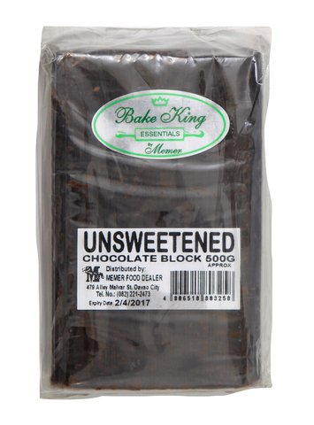 Memer Unsweetened Chocolate Block 500 g