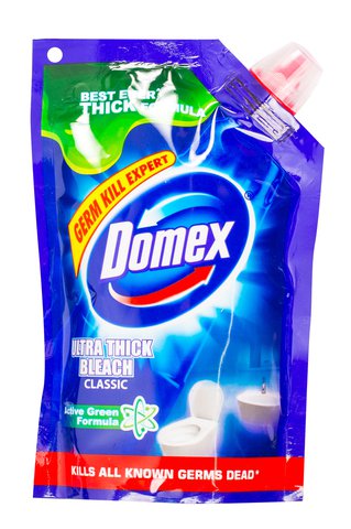 Domex Toilet Cleaner Liquid Bleach Blue Pouch 150 ml