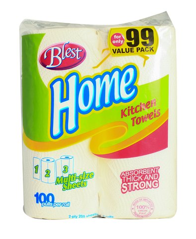 Blest Home Kitchen Towels 2 Ply 200 sheets