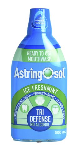 Astring-O-Sol Mouth Wash Ice Freshmint 500 ml