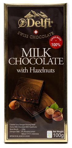 Delfi Swiss Milk Choco Hazelnut 100 g