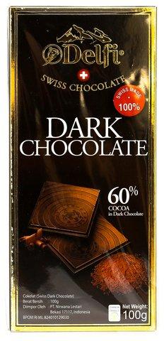 Delfi Swiss Dark Chocolate 100 g