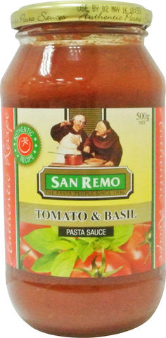 San Remo Tomato &amp; Basil Sauce 500 g