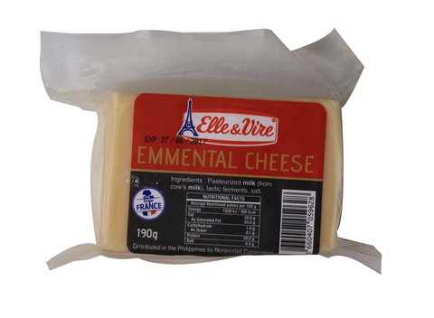 Elle &amp; Vire Emmental Cheese 190 g