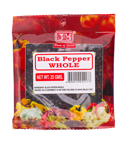 J&amp;Y Black Pepper Whole 25 g