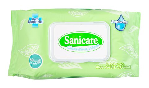 Sanicare Cleansing Wipes 80 sheets /pack