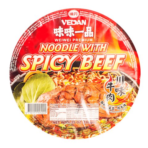 Weiwei Big Bowl Spicy Beef Noodle 180 g