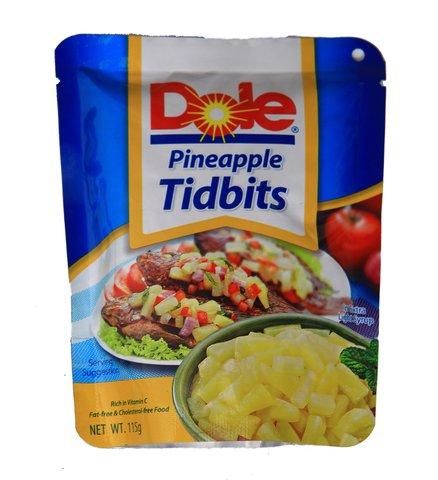 Dole Pineapple Tidbits 115 g