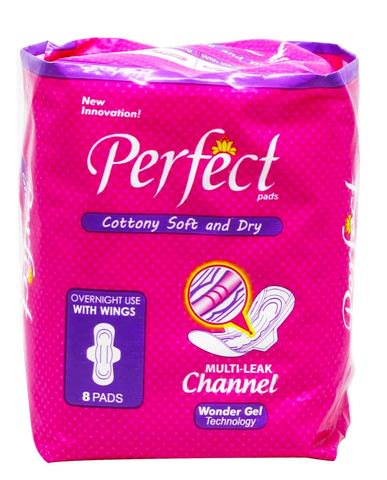 Perfect Cottony Soft And Dry With Wing Panty Liners - Overnights 8 pcs / pack