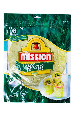 Mission Wraps Wraps Spinach 270 g