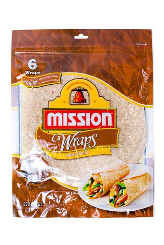 Mission Wraps Wraps Whole Wheat 270 g