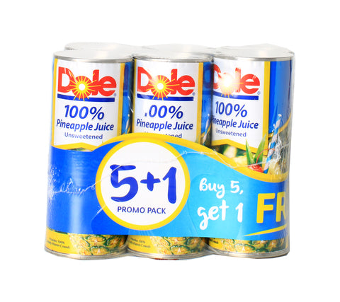 Dole Pineapple Juice Promo Pack 5+1 pcs x 240 ml