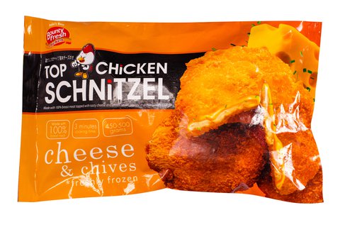 Bounty Fresh Top Chicken Schnitzel Cheese Nuggets 450 g