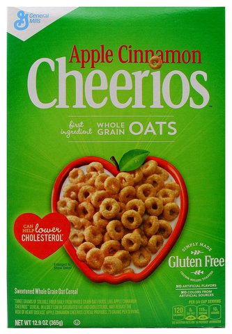 General Mills Cheerios Apple Cinnamon Cereal 365 g