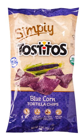 Tostitos Natural Blue Corn Tortilla Chips 9 oz