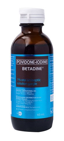 Betadine 1% Oral Antiseptic Solution Gargle 60 ml