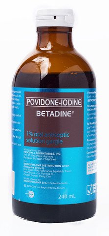 Betadine 1% Oral Antiseptic Solution Gargle 240 ml