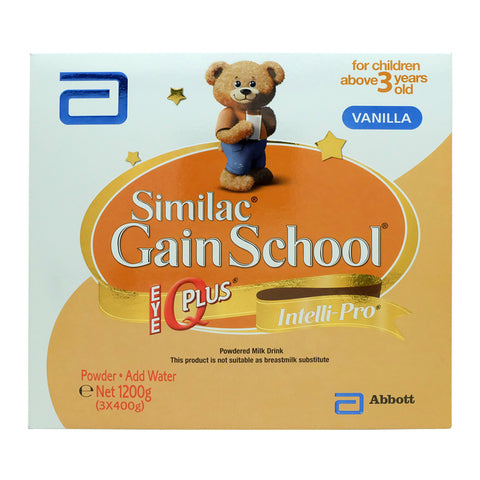 Similac Gain School Intelli-Pro Milk Supplement Vanilla (Above 3 Years Old) 1.2 kg