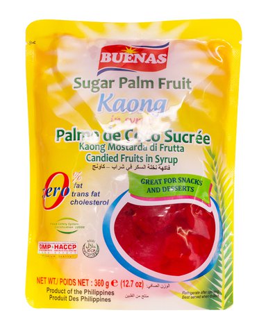 Buenas Kaong Red In Syrup (Pouch) 360 g