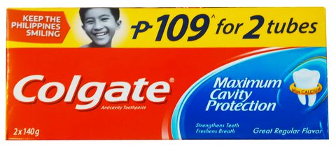 Colgate Toothpaste Regular Flavor 2 for P109 2 pcs (140 g)