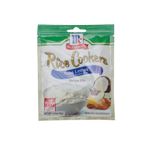McCormick Rice Cookers Coconut Pandan Rice Recipe Mix 40 g