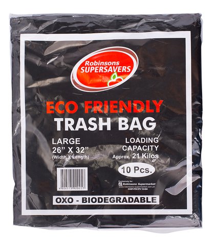Supersavers Eco Friendly Trash Bag Large 10 pcs /pack