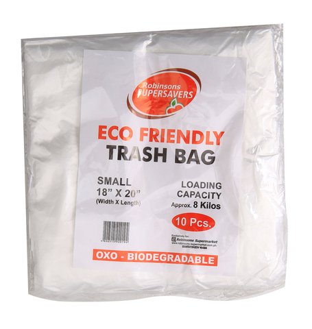 Supersavers Eco Friendly Trash Bag Trans Small 10 pcs /pack