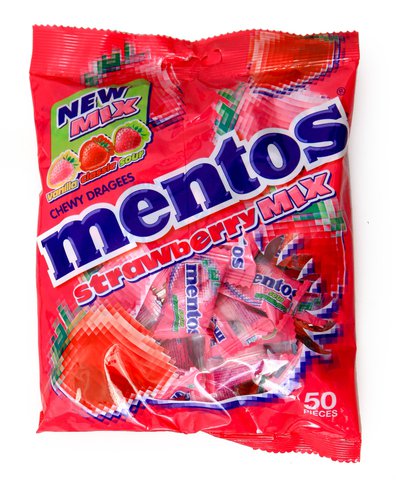 Mentos Strawberry Mix Chewy Dragees 50 pcs /pack