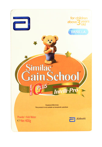 Similac Gain School Intelli-Pro Milk Supplement (For Children Above 3 Years Old) 400 g