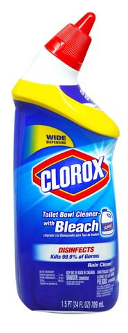 Clorox Toilet Bowl Cleaner With Bleach - Clean Wide Dispensing 709 ml
