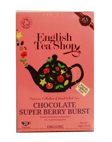 English Tea Shop Chocolate Super Berry Burst 20 sachets /pack (30 g)