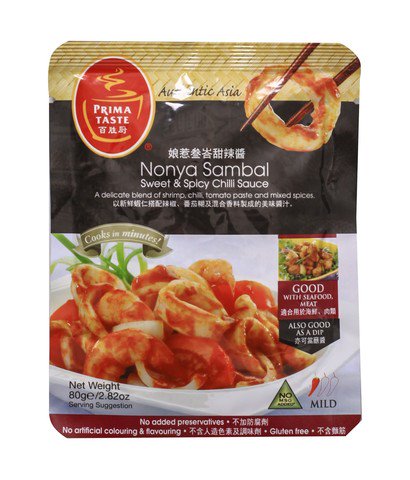 Prima Taste Nonya Sambal Sweet &amp; Spicy 80 g