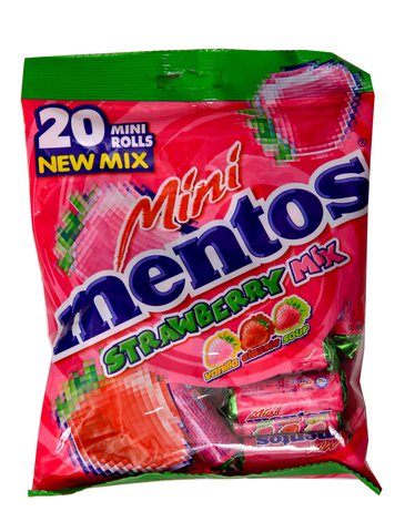 Mentos Mini Rolls Strawberry Mix 20 pcs /pack