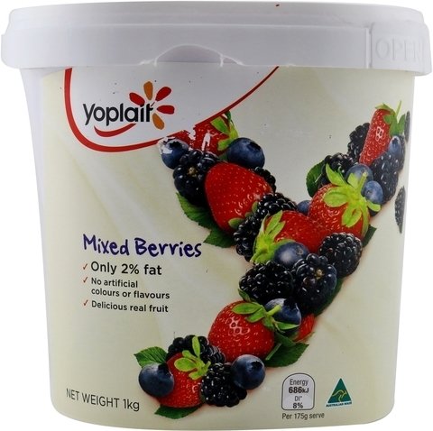 Yoplait Mixed Berries Yoghurt 1 kg
