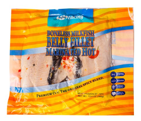 Seaking Marinated Bangus Belly Hot 380 g