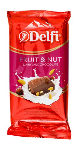 Delfi Bars Milk Fruit &amp; Nut 165 g