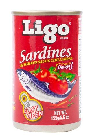 Ligo Sardines In Tomato Sauce With Chili 155 g