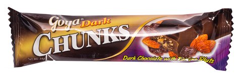 Goya Chunks Dark Chocolate With Raisin And Nuts 34 g