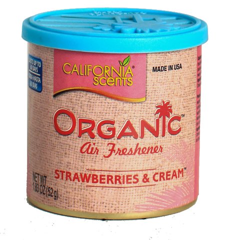 California Scents Organic Air Freshener Strawberries &amp; Cream 52 g