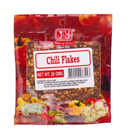 J&amp;Y Chili Flakes 20 g