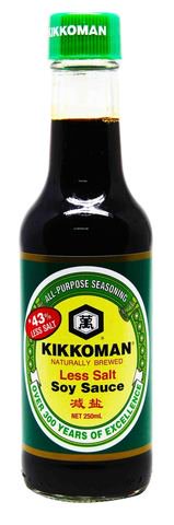 Kikkoman Soy Sauce 43% Less Salt 250 ml